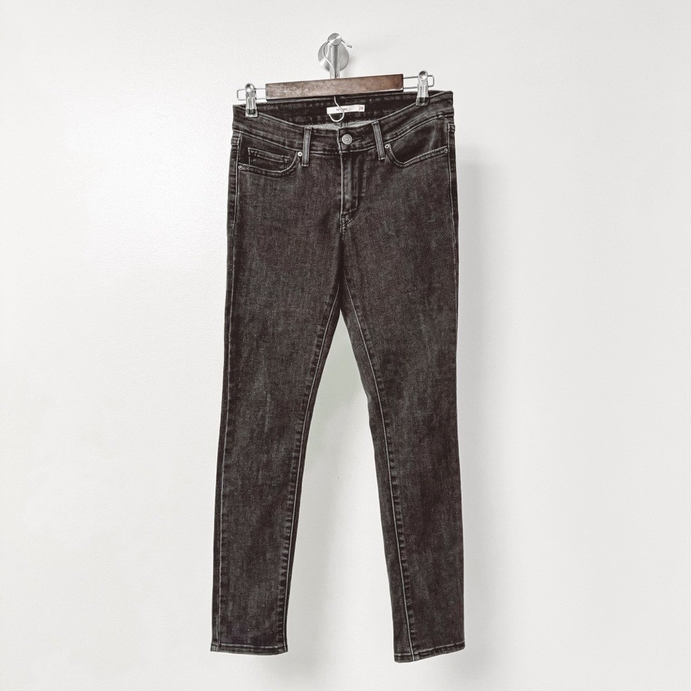Levi's 711 Spring Casual Chic Skinny Denim Jeans in Faded‎ Black 28